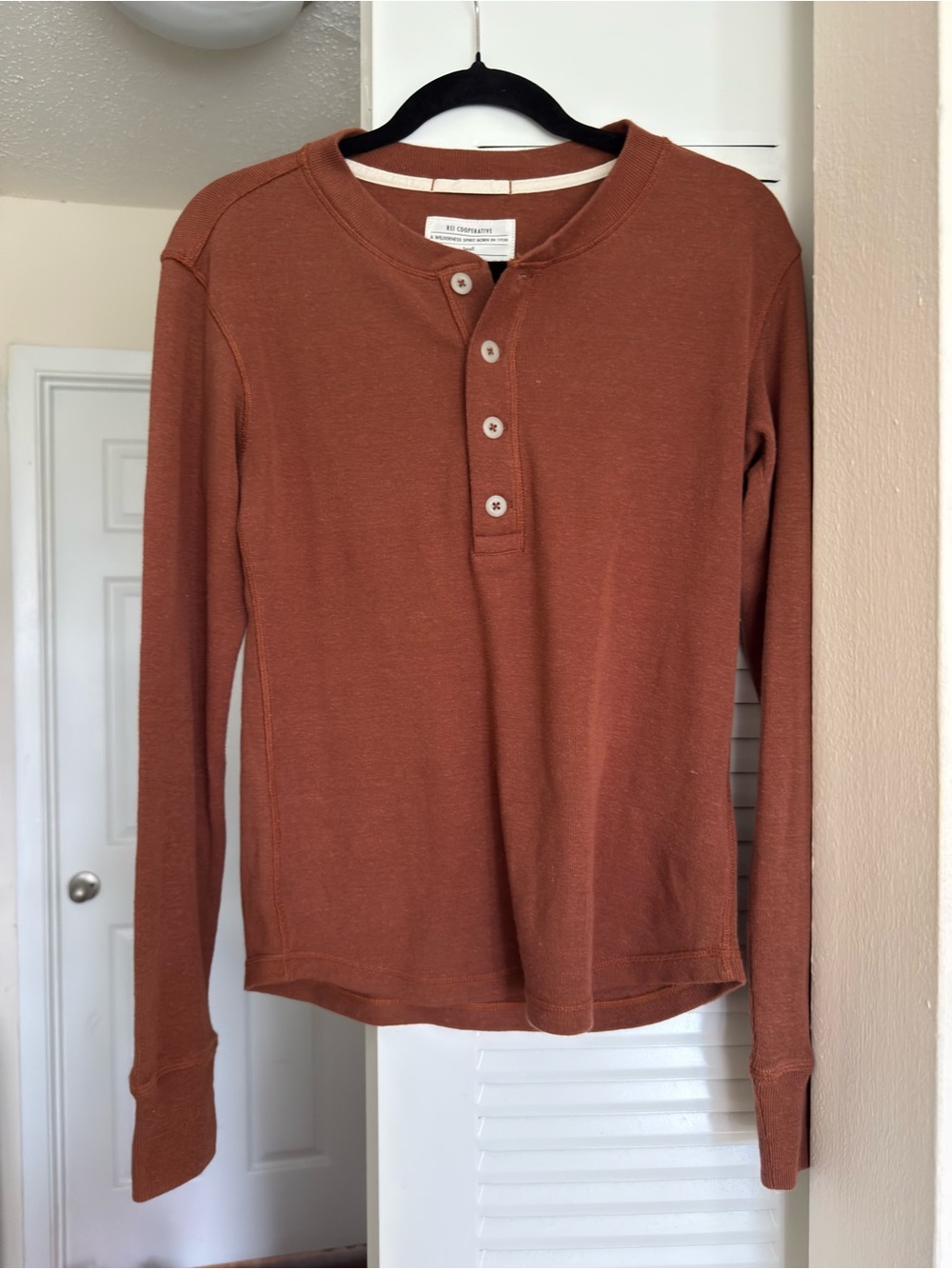 Women’s REI Long-Sleeve Henley Shirt - Rust